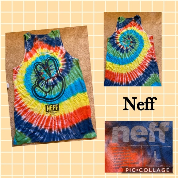 Neff Other - NEFF Sleeveless Tie-Dye tank shirt 💯 cotton
